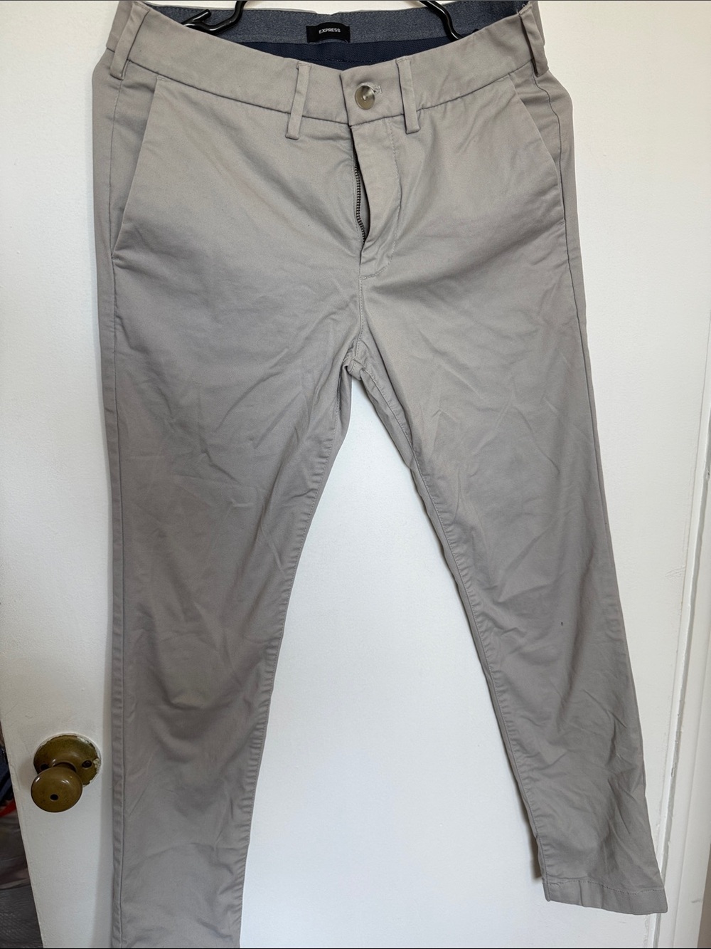 Express Light Gray Men's Chino Pants